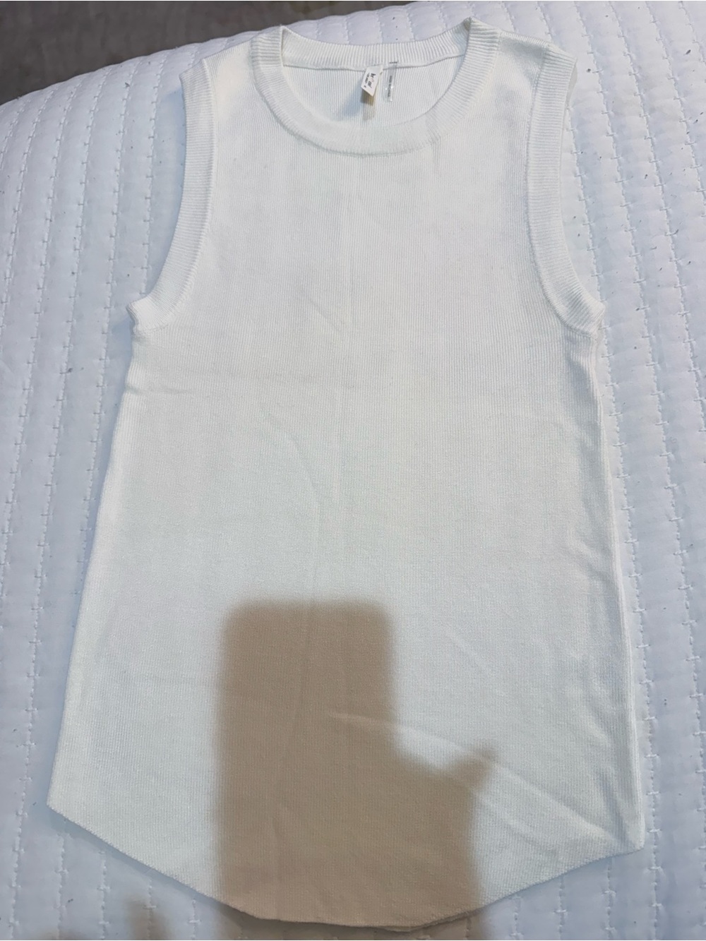 Be Cool LA Women’s Off White Knit Tank Top Size M NWOT